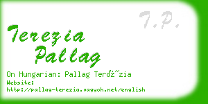 terezia pallag business card